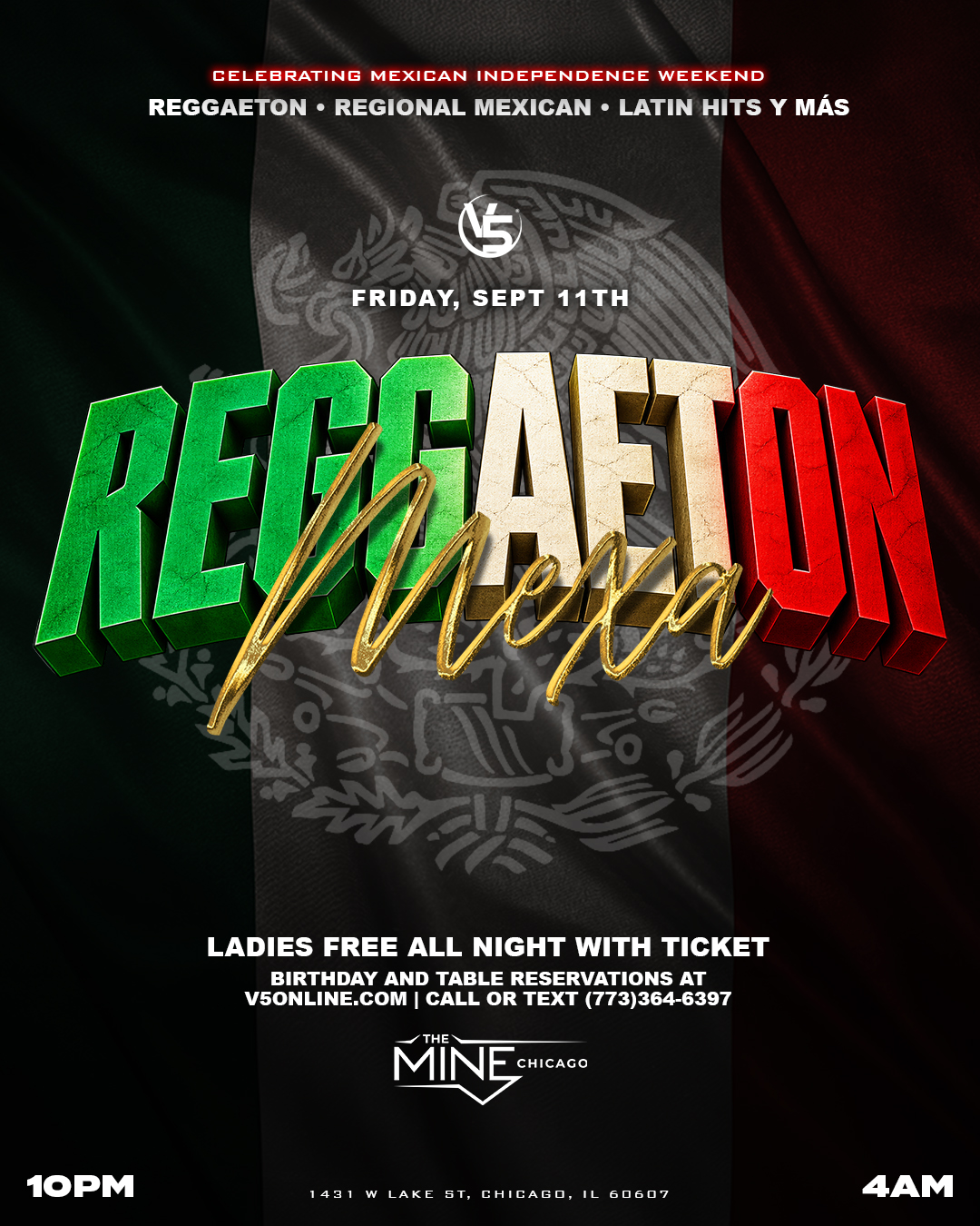 Reggaeton Mexa event flyer