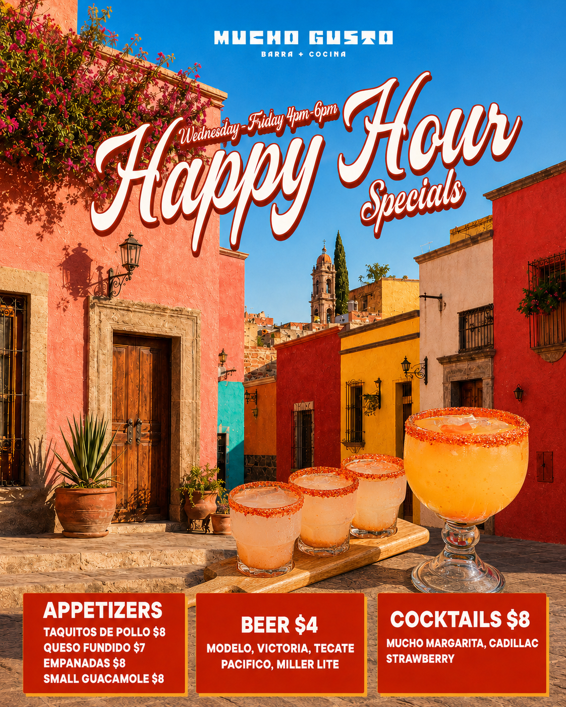 HAPPY HOUR SPECIALS flyer