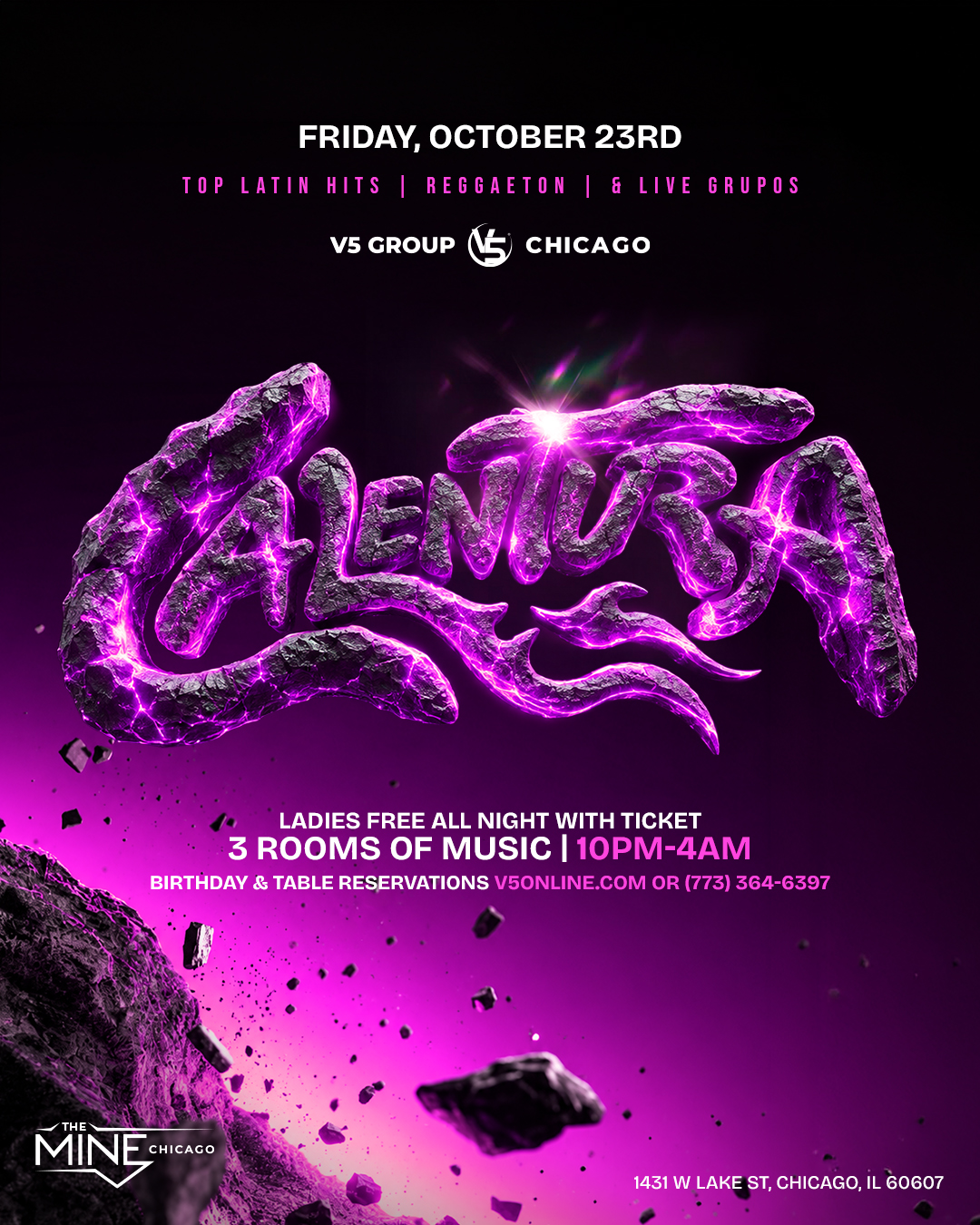 Calentura Fridays flyer