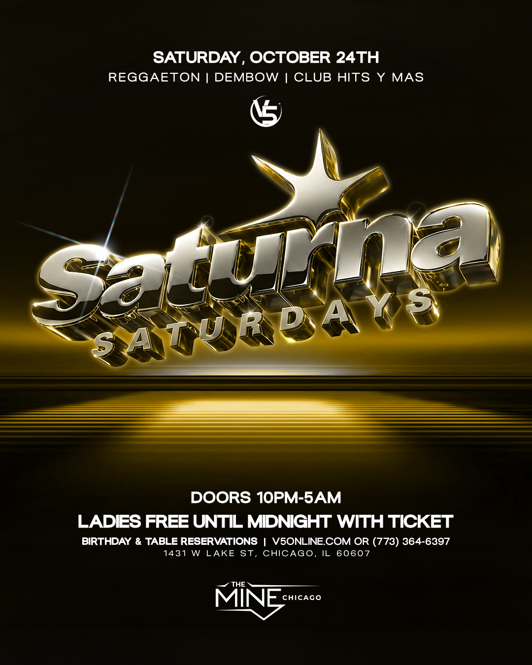 SATURNA SATURDAYS flyer
