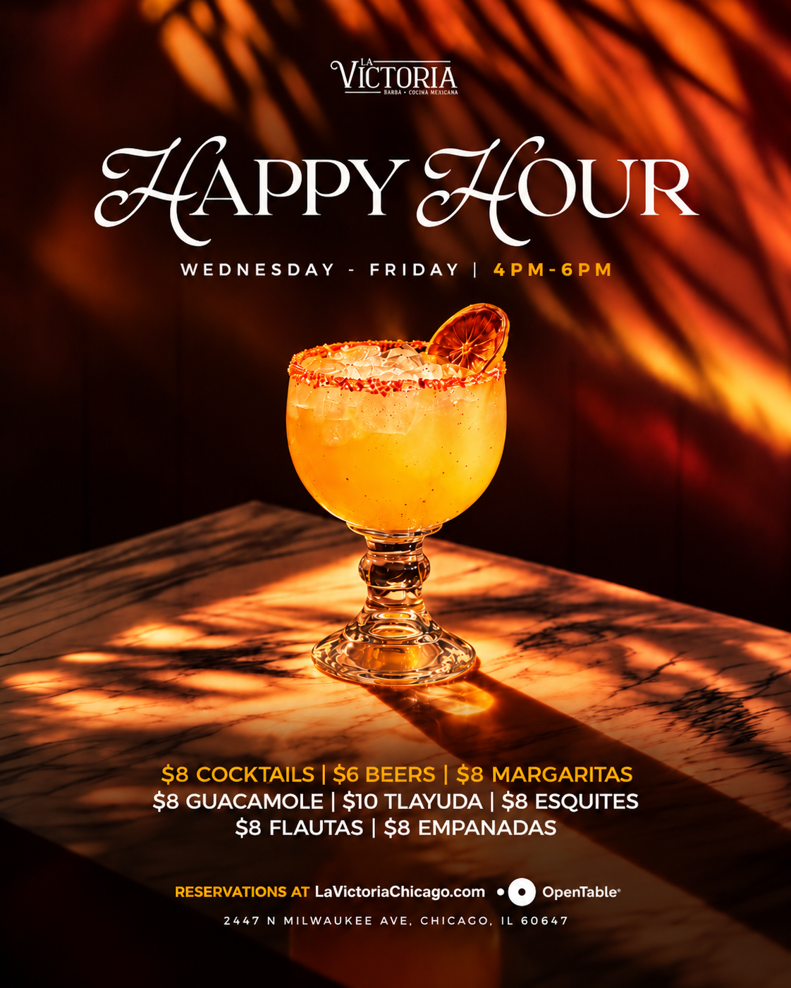 Happy Hour flyer