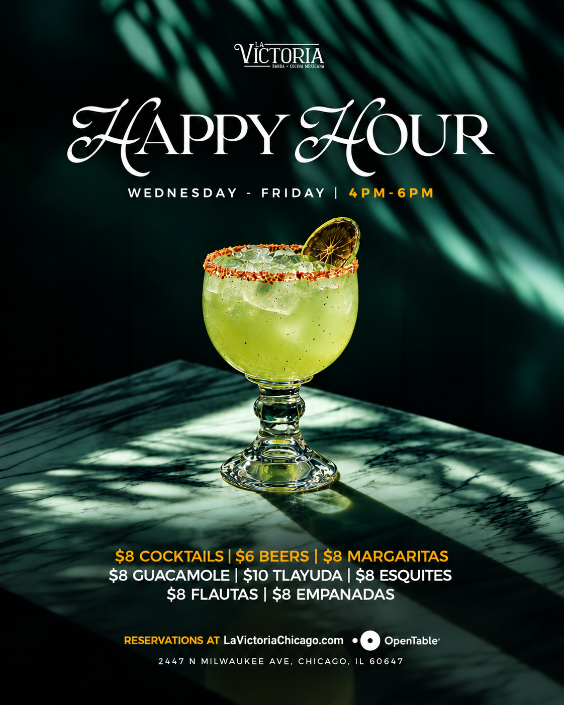 Happy Hour flyer