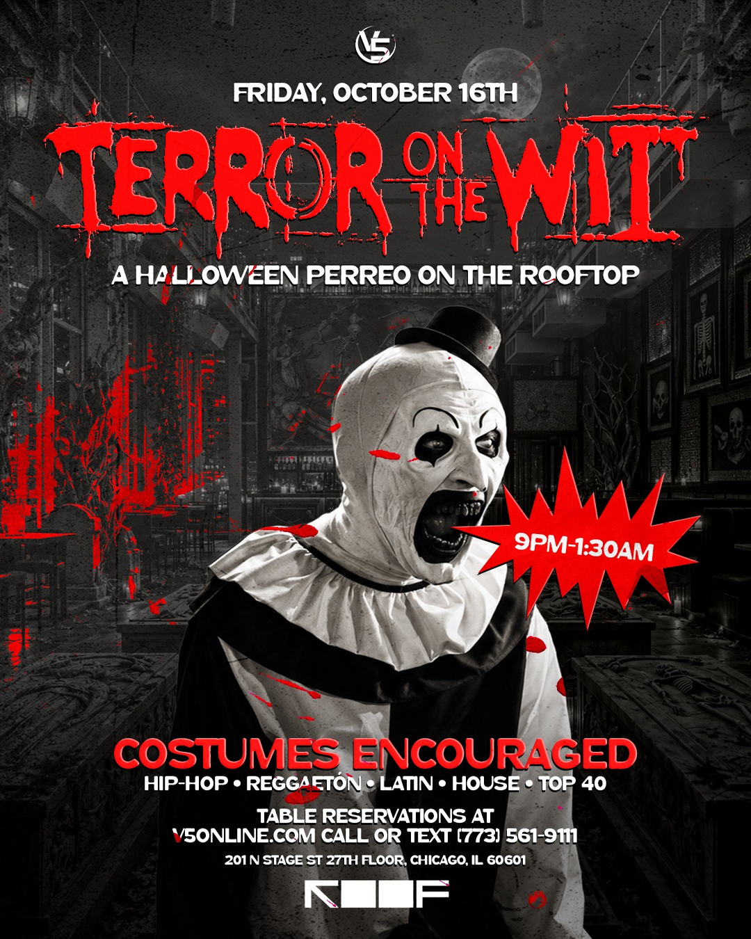 TERROR ON THEWIT event flyer