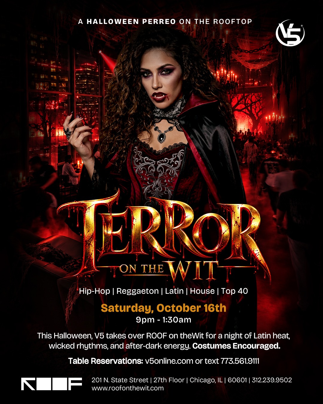 TERROR ON THEWIT event flyer