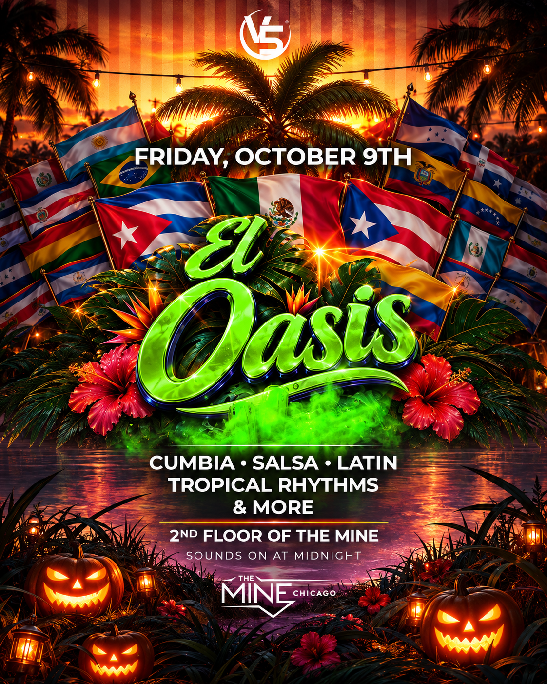 EL OASIS | PENTHOUSE FRIDAYS event flyer