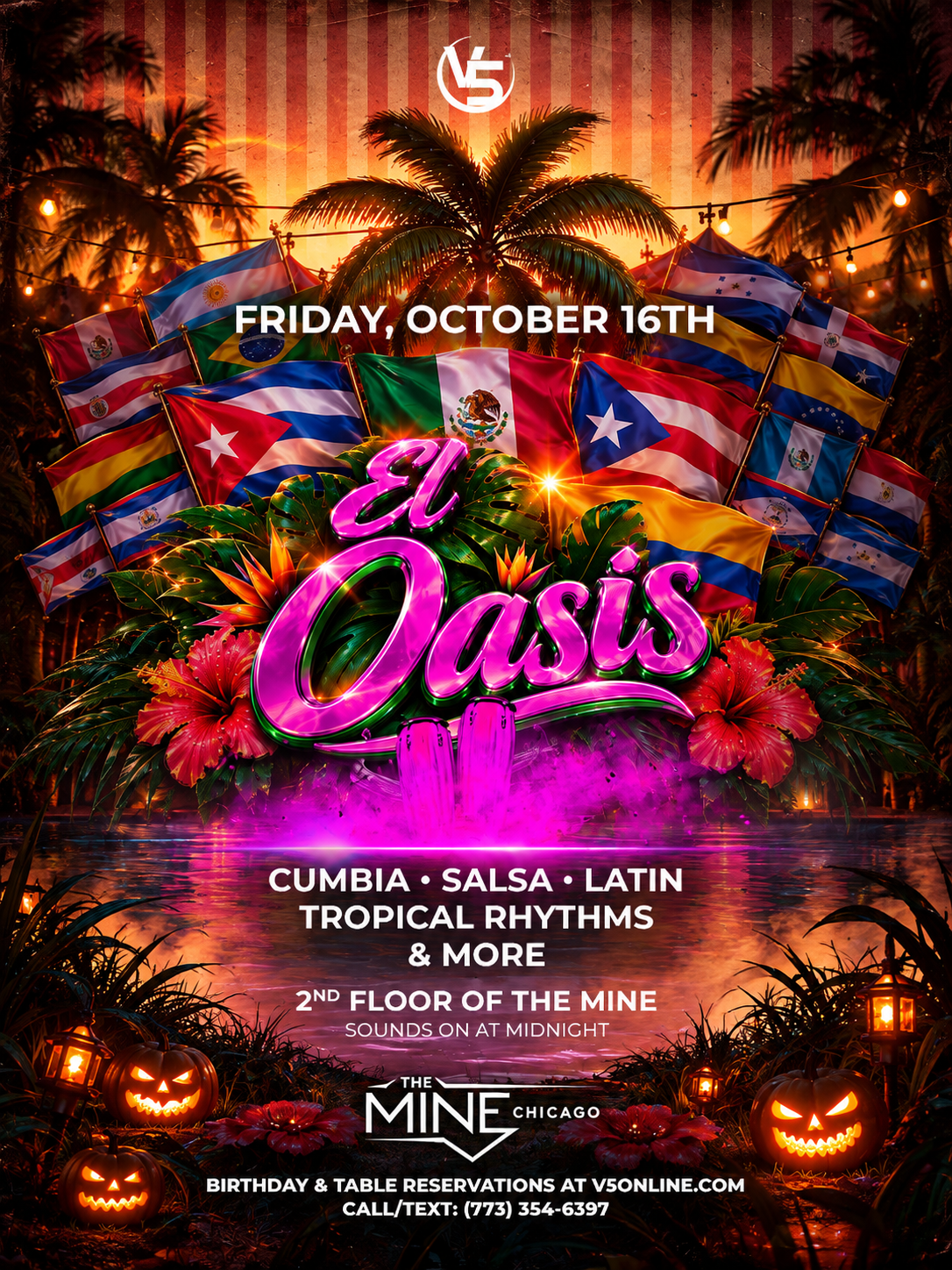 EL OASIS | PENTHOUSE FRIDAYS event flyer