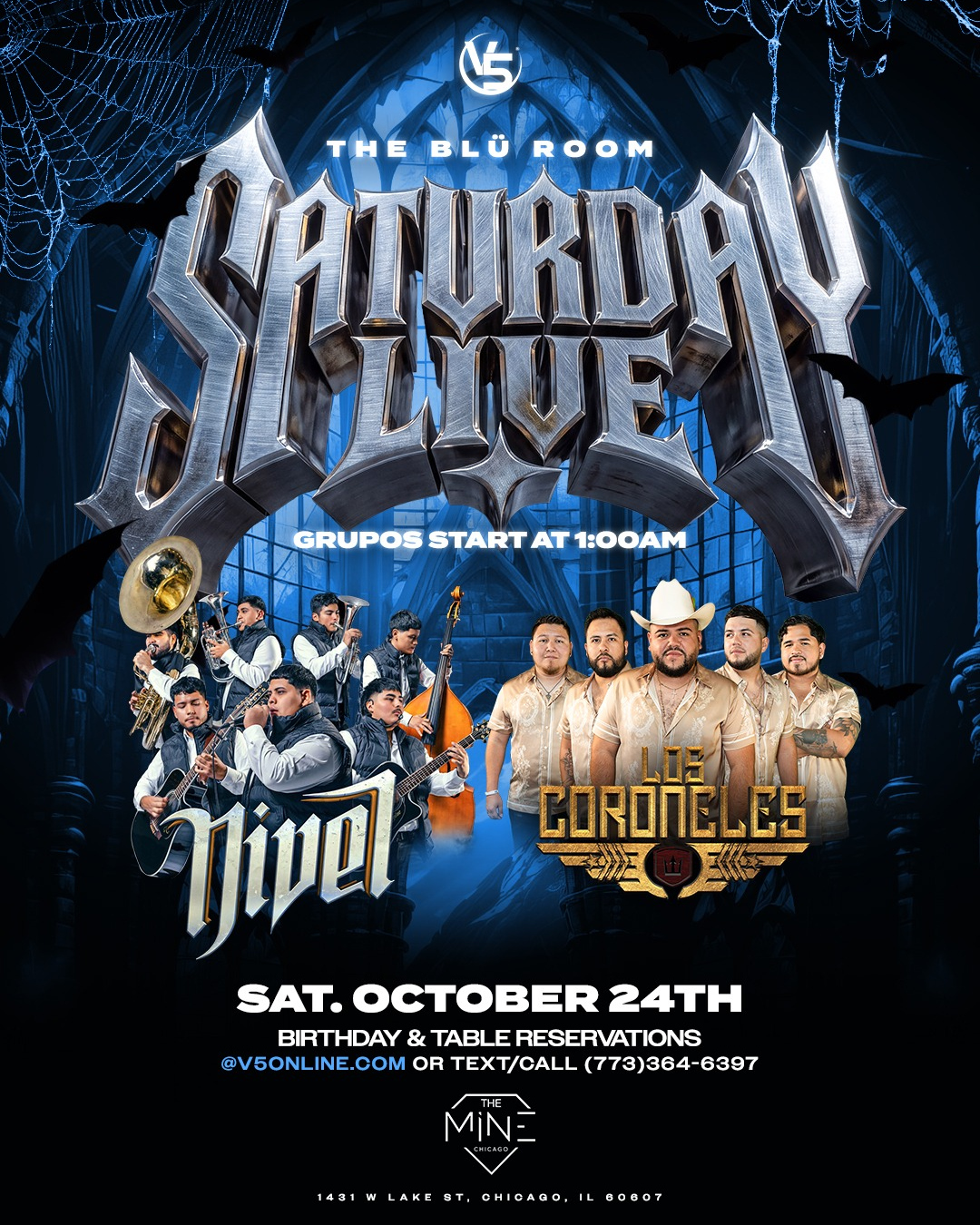 BLÜ ROOM | SATURDAY LIVE flyer for Saturday, October 24