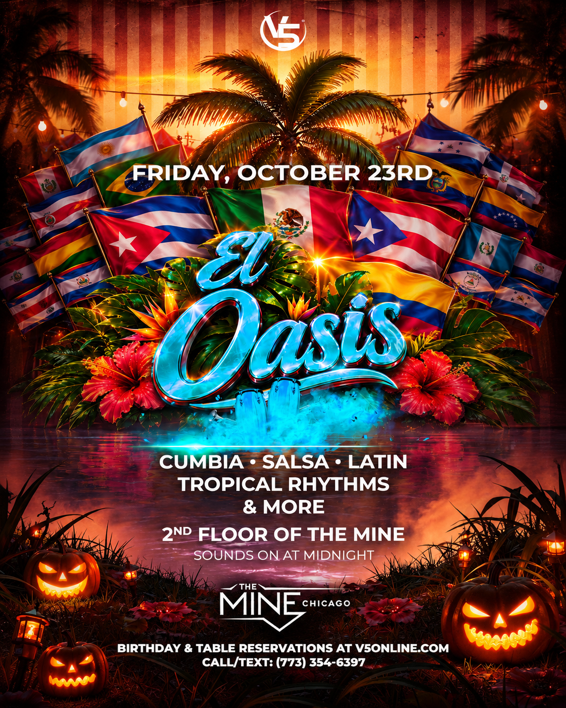 EL OASIS | PENTHOUSE FRIDAYS event flyer